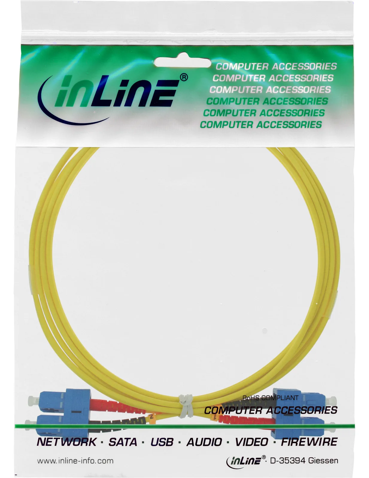 InLine LWL Duplex Kabel - SC/SC - 9/125µm - OS2 - 3m, Ansicht 4