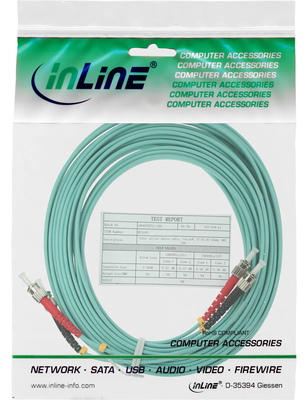 InLine LWL Duplex Kabel - ST/ST - 50/125µm - OM3 - 5m, Ansicht 4