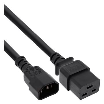 InLine Netz Adapterkabel - IEC 60320 C14 auf C19 - max 10A - 1m von LumaTech