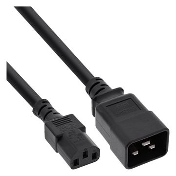 InLine Netz Adapterkabel - IEC 60320 C20 auf C13 - max.10A - 2m von LumaTech