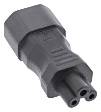 InLine Netzadapter IEC 60320 C14 / C5 - 3pol. Kaltgeräte / Notebook von LumaTech