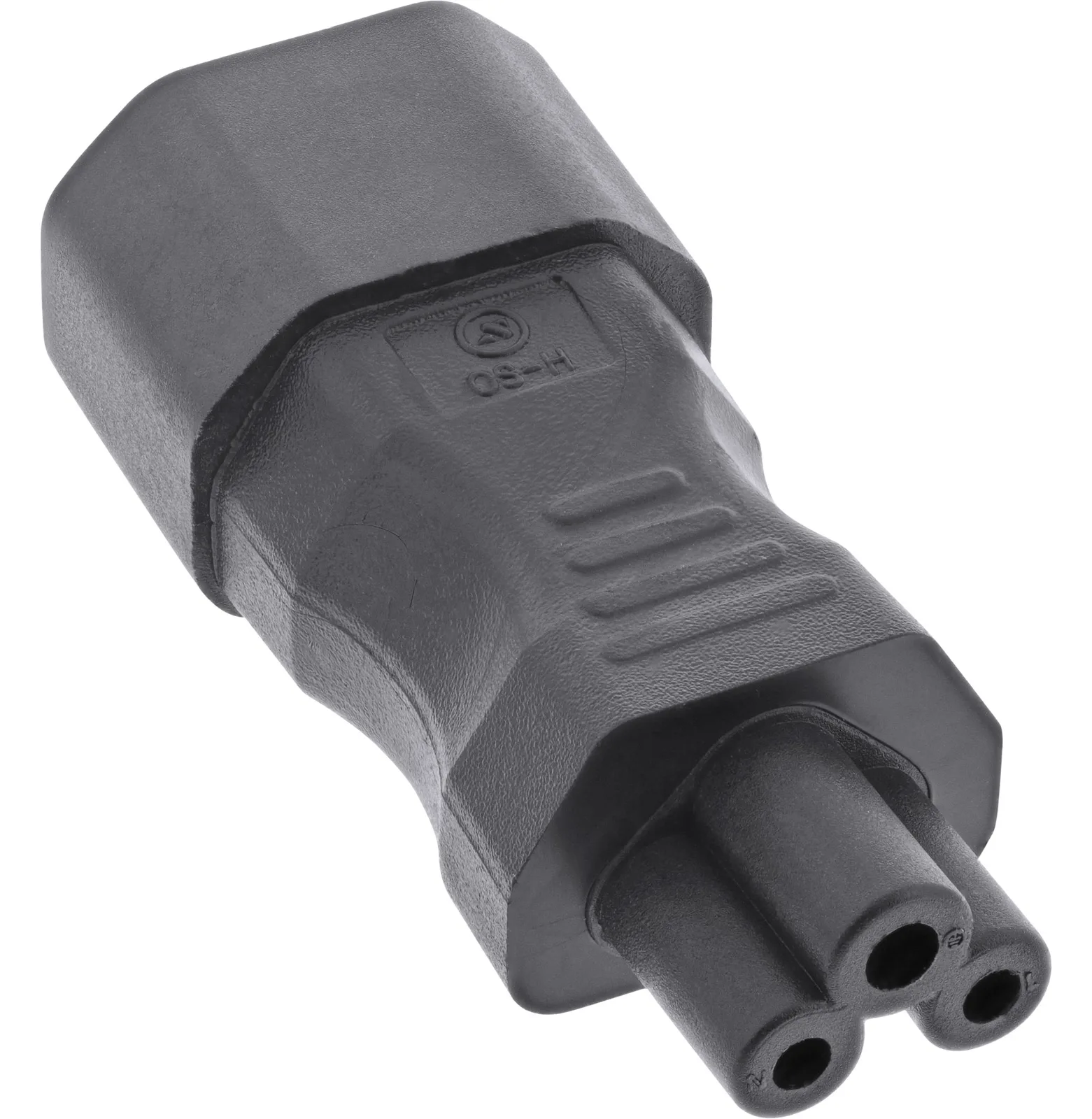 InLine Netzadapter IEC 60320 C14 / C5 - 3pol. Kaltgeräte / Notebook, Ansicht 2