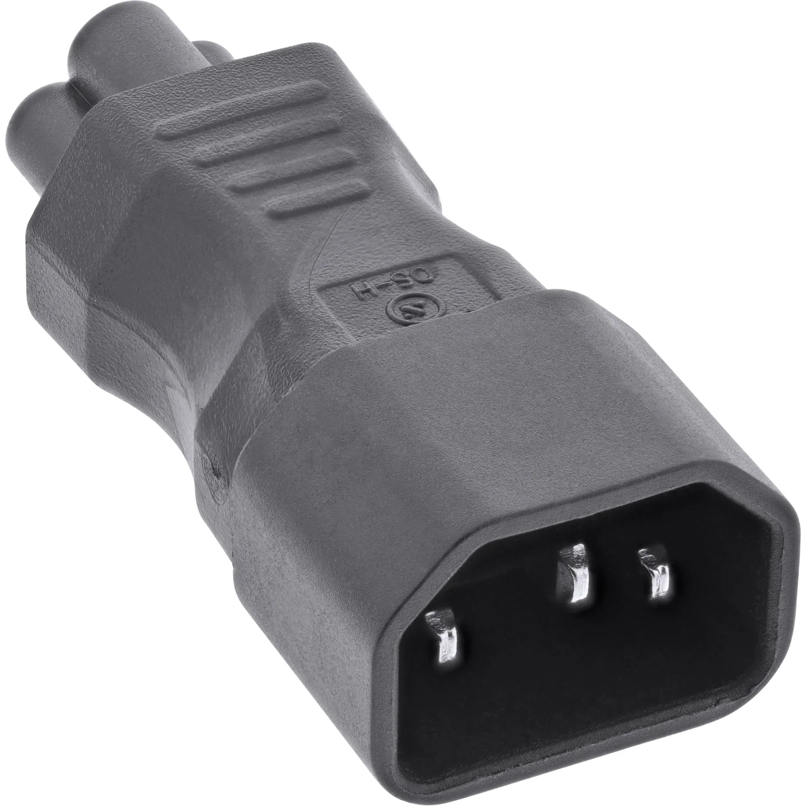 InLine Netzadapter IEC 60320 C14 / C5 - 3pol. Kaltgeräte / Notebook, Ansicht 4