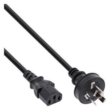 InLine Netzkabel - Netzstecker China auf Kaltgerätestecker C13 - 1,8m von LumaTech