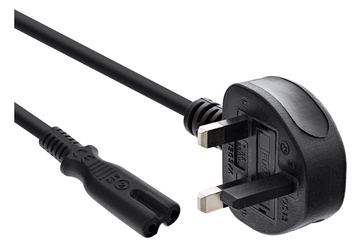 InLine Netzkabel - Netzstecker England auf Euro 8 C7 Stecker - 1,8m von LumaTech