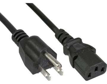 InLine Netzkabel - Netzstecker USA auf Kaltgerätestecker C13 - 1,8m von LumaTech
