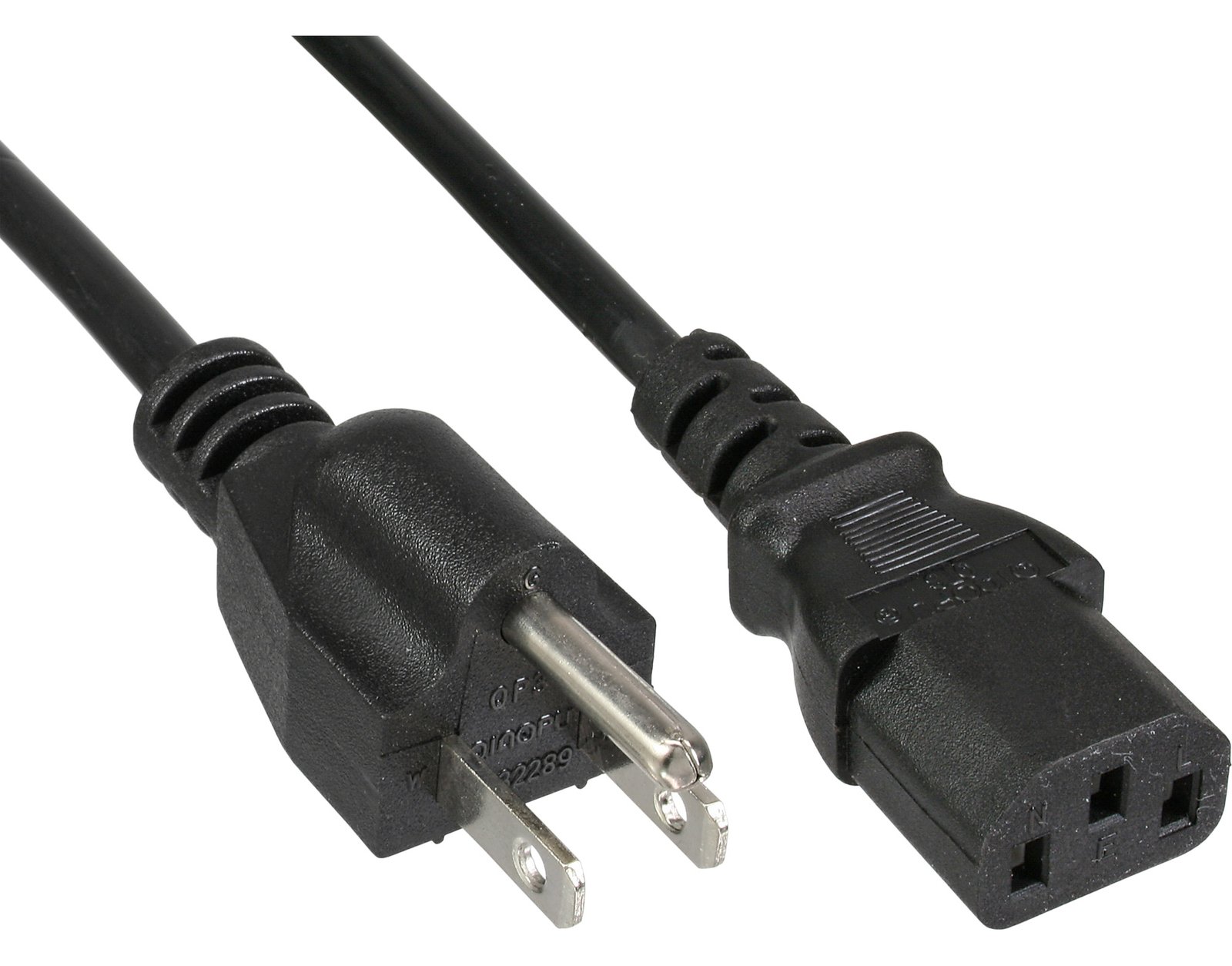 InLine Netzkabel - Netzstecker USA auf Kaltgerätestecker C13 - 1m