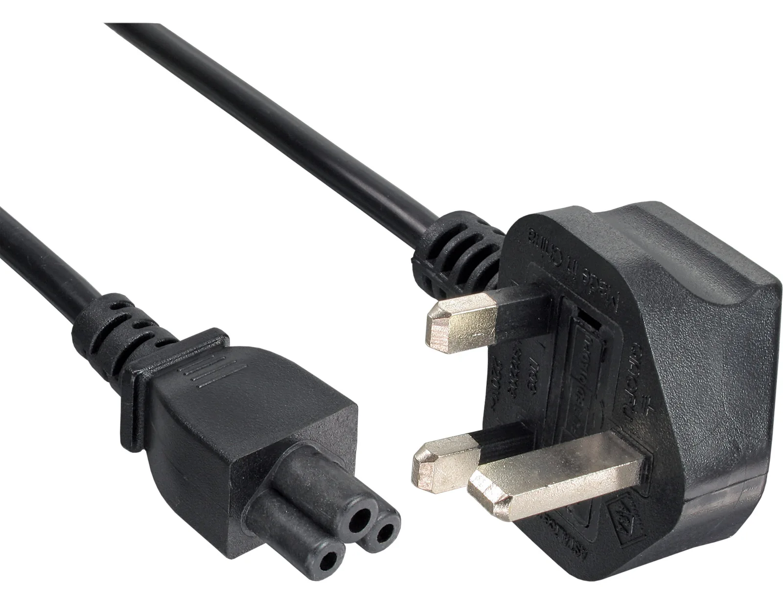 InLine Netzkabel für Notebook - England - 3pol Kupplung - 2m, Ansicht 2