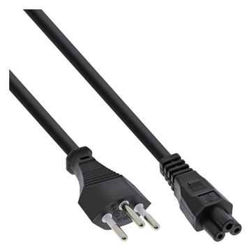 InLine Netzkabel für Notebook - Schweiz - 3pol Kupplung - 2m von LumaTech