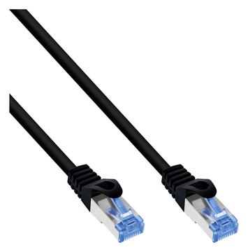 InLine Patchkabel - Cat.6A - S/FTP - TPE flexibel - schwarz - 7,5m von LumaTech
