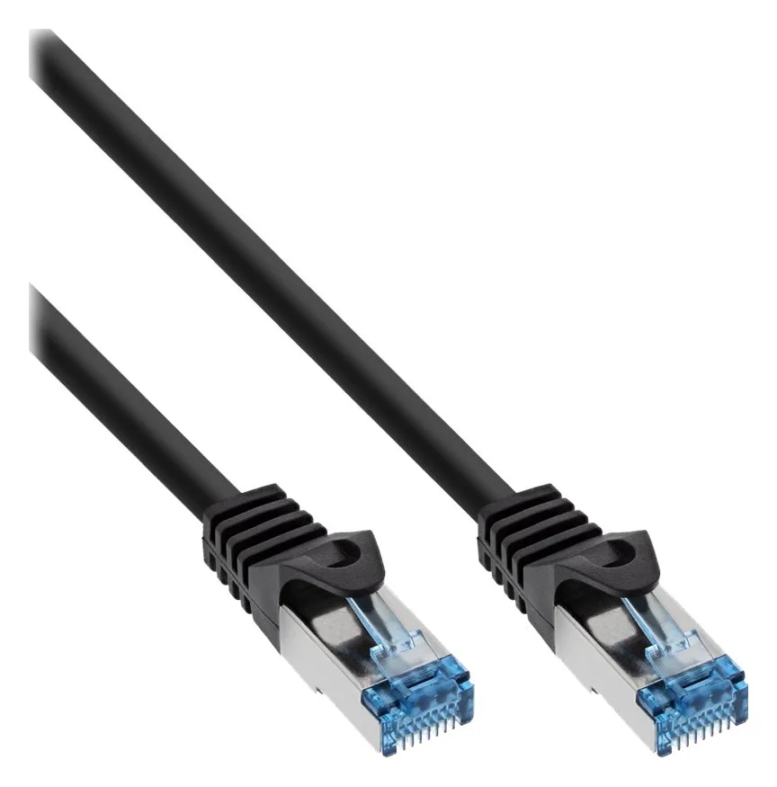 InLine Patchkabel - Cat.6A - S/FTP - TPE flexibel - schwarz - 7,5m, Ansicht 5