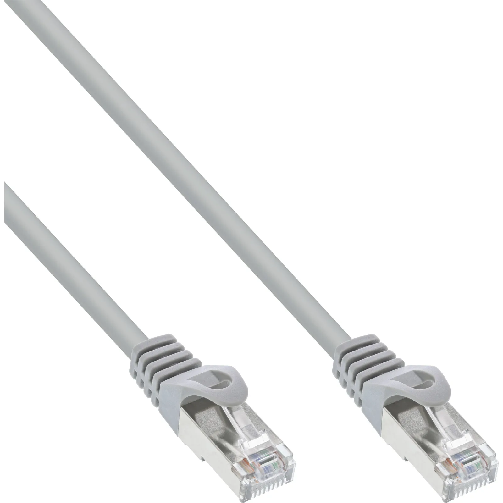 InLine Patchkabel - F/UTP - Cat.5e - grau - 0,3m, Ansicht 2