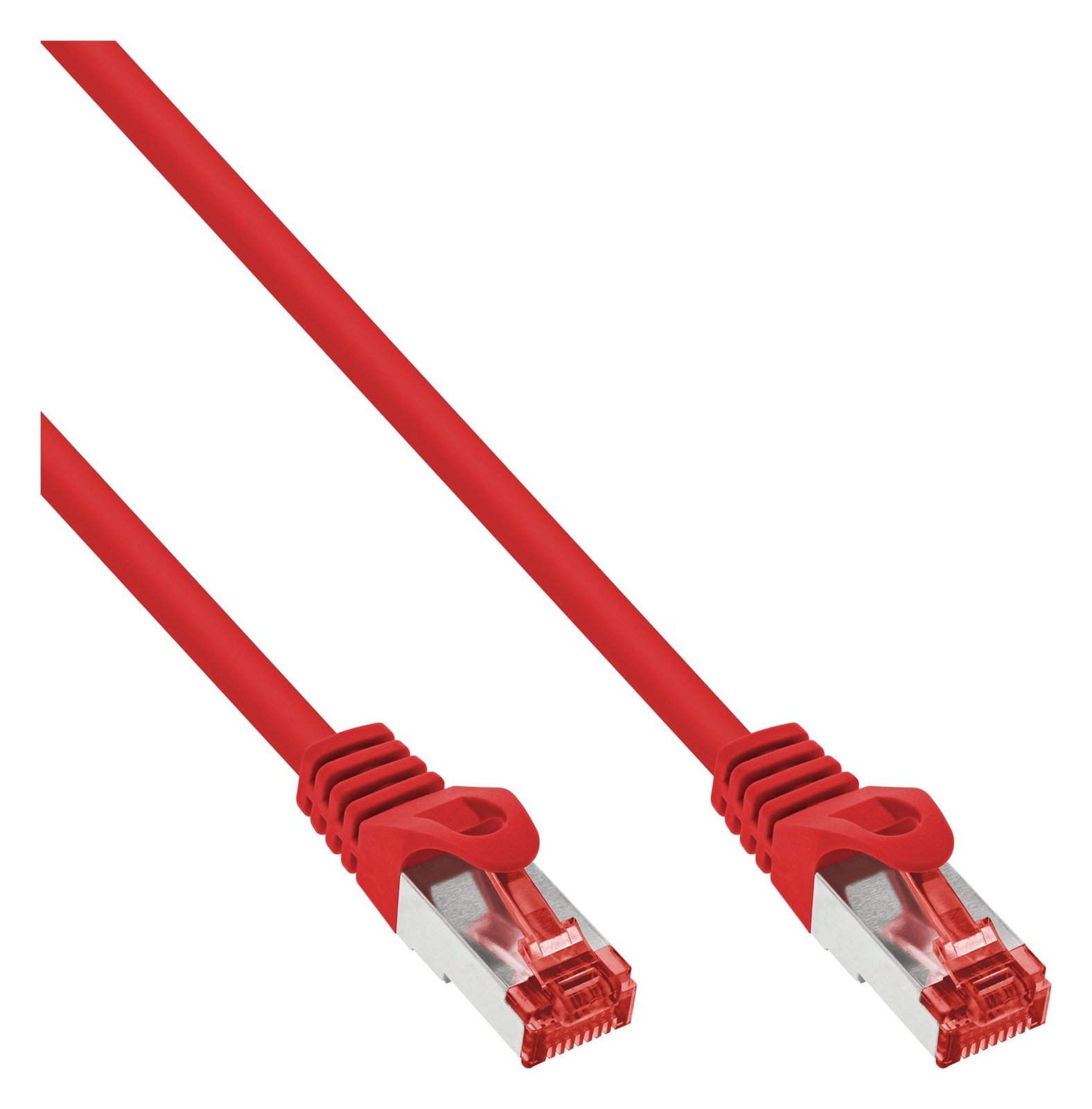 InLine Patchkabel - S/FTP (PiMf) - Cat.6 - 250MHz - PVC - Kupfer - rot - 5m
