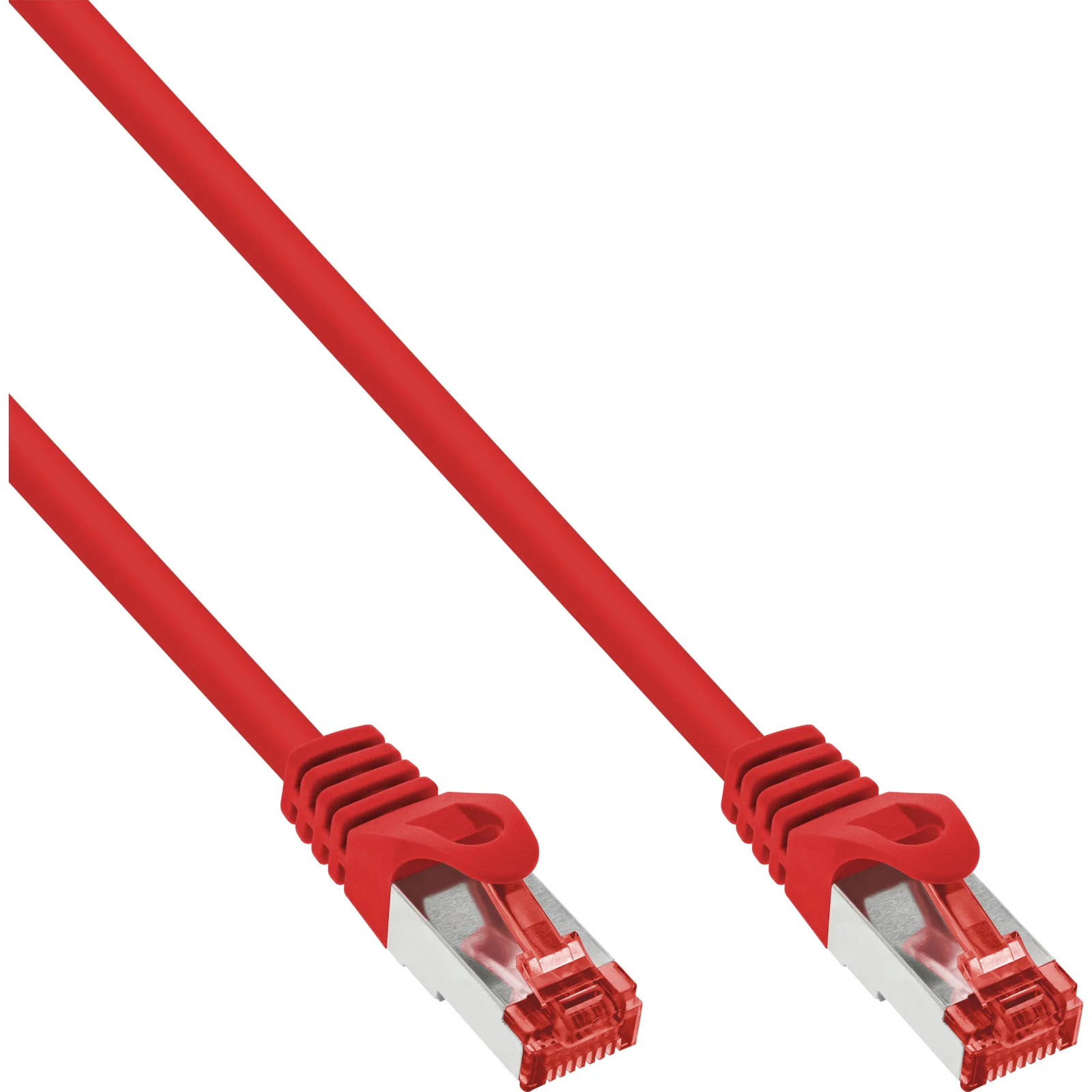 InLine Patchkabel - S/FTP (PiMf) - Cat.6 - 250MHz - PVC - Kupfer - rot - 5m, Ansicht 2