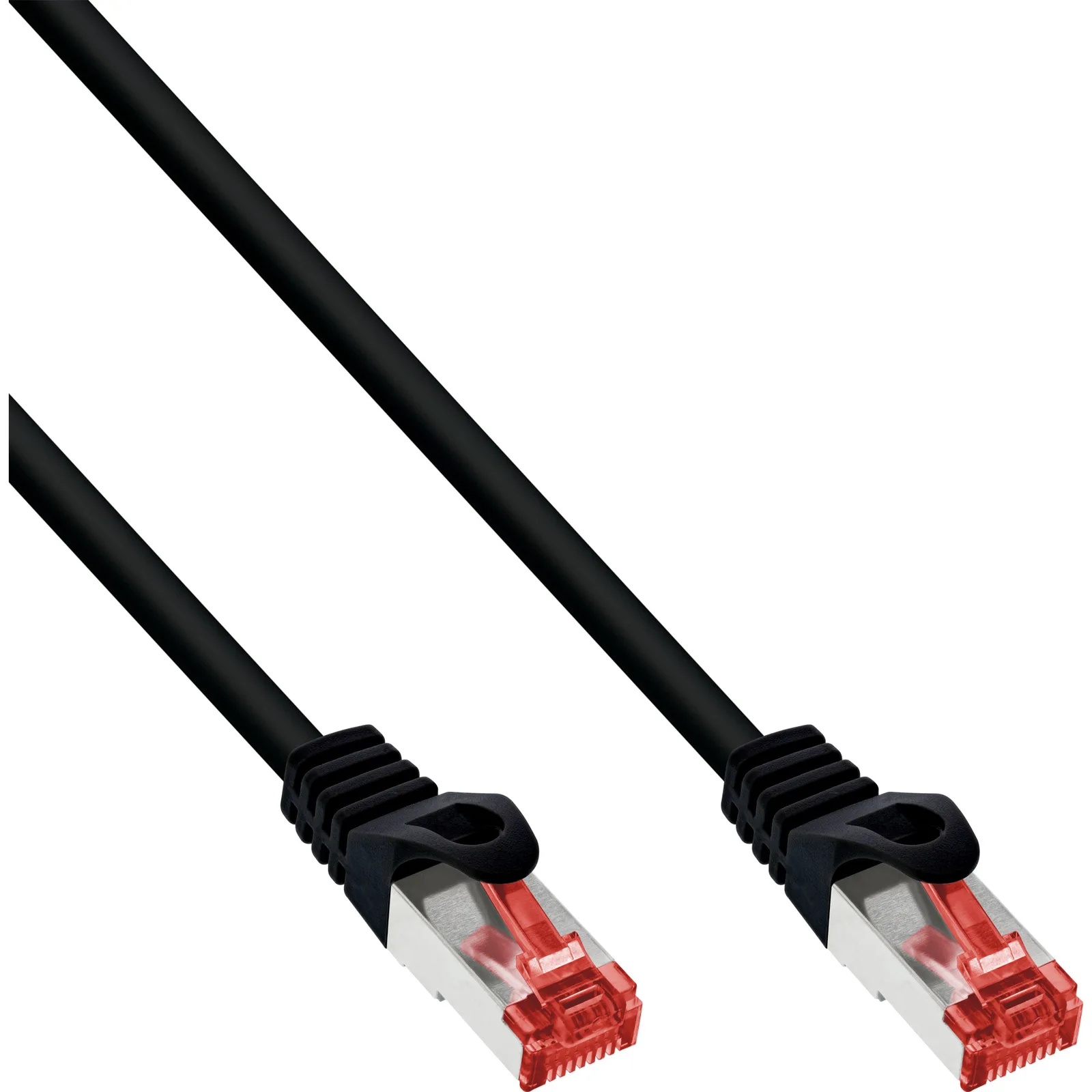 InLine Patchkabel - S/FTP (PiMf) - Cat.6 - 250MHz - PVC - Kupfer - schwarz - 2m, Ansicht 2