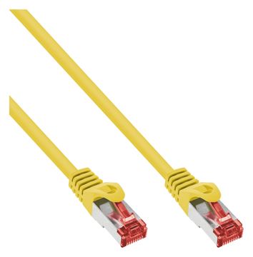 InLine Patchkabel - S/FTP (PiMf) - Cat.6 - halogenfrei - Kupfer - gelb - 0,25m von LumaTech