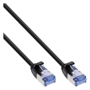 InLine Patchkabel slim - U/FTP PiMf - Cat.6A - schwarz - 2m von LumaTech