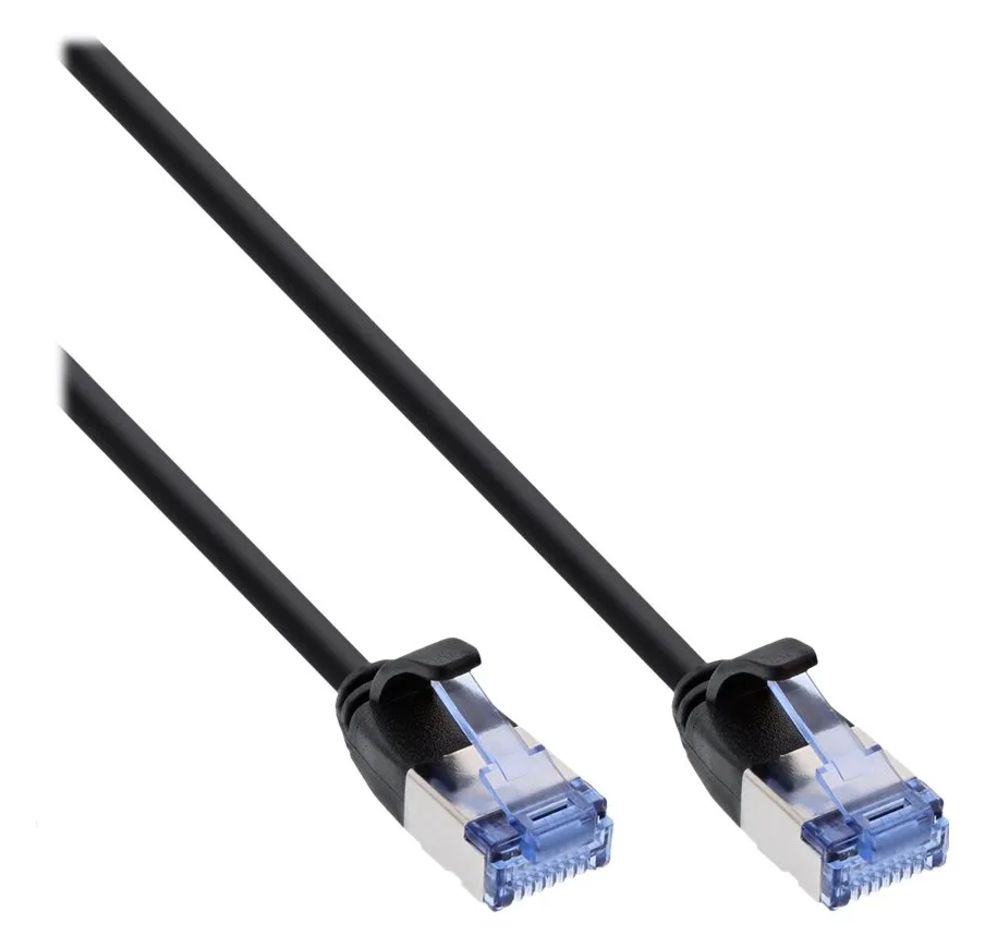 InLine Patchkabel slim - U/FTP PiMf - Cat.6A - schwarz - 2m, Ansicht 5