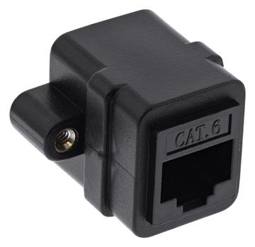 InLine Patchkabelkupplung Cat.6 - UTP - 2x RJ45 Buchse - zum Einbau von LumaTech