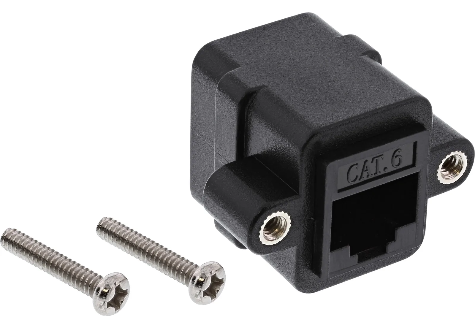 InLine Patchkabelkupplung Cat.6 - UTP - 2x RJ45 Buchse - zum Einbau, Ansicht 2