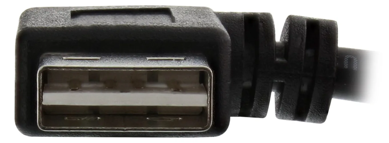 InLine Smart USB 2.0 Verlängerung gewinkelt - ST / BU - Typ A - schwarz - 0,2m, Ansicht 3