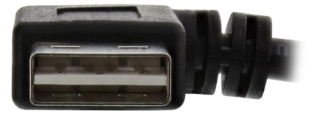 InLine Smart USB 2.0 Verlängerung gewinkelt - ST / BU - Typ A - schwarz - 0,2m, Ansicht 5