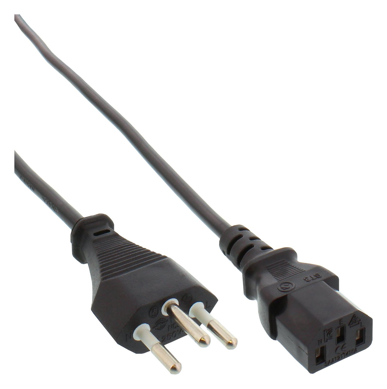 InLine Stromkabel - SEV 1011 (M) zu IEC 60320 C13