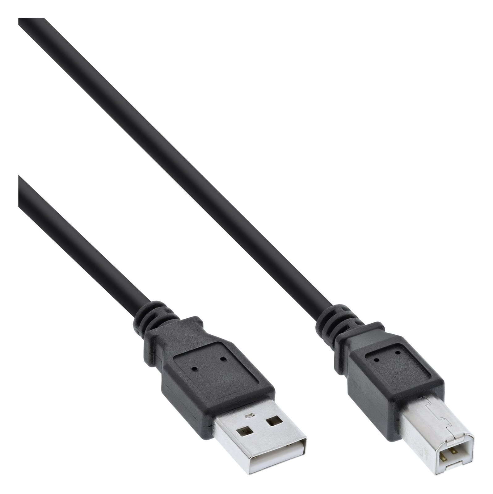 InLine USB 2.0 Kabel - A an B - schwarz - 0,5m von LumaTech