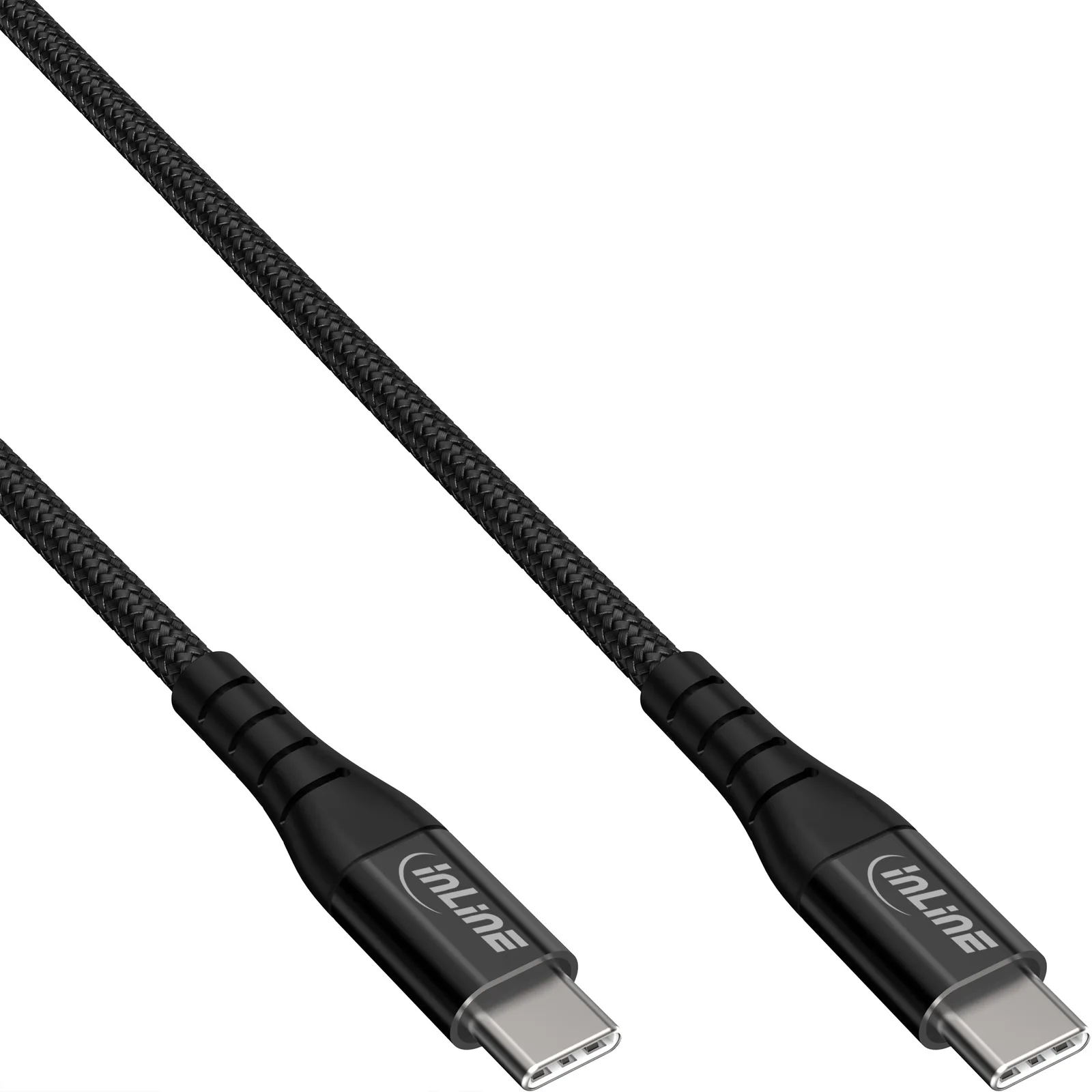 InLine USB 2.0 Kabel - USB-C Stecker/Stecker Schnellladekabel 100W - 1m, Ansicht 2