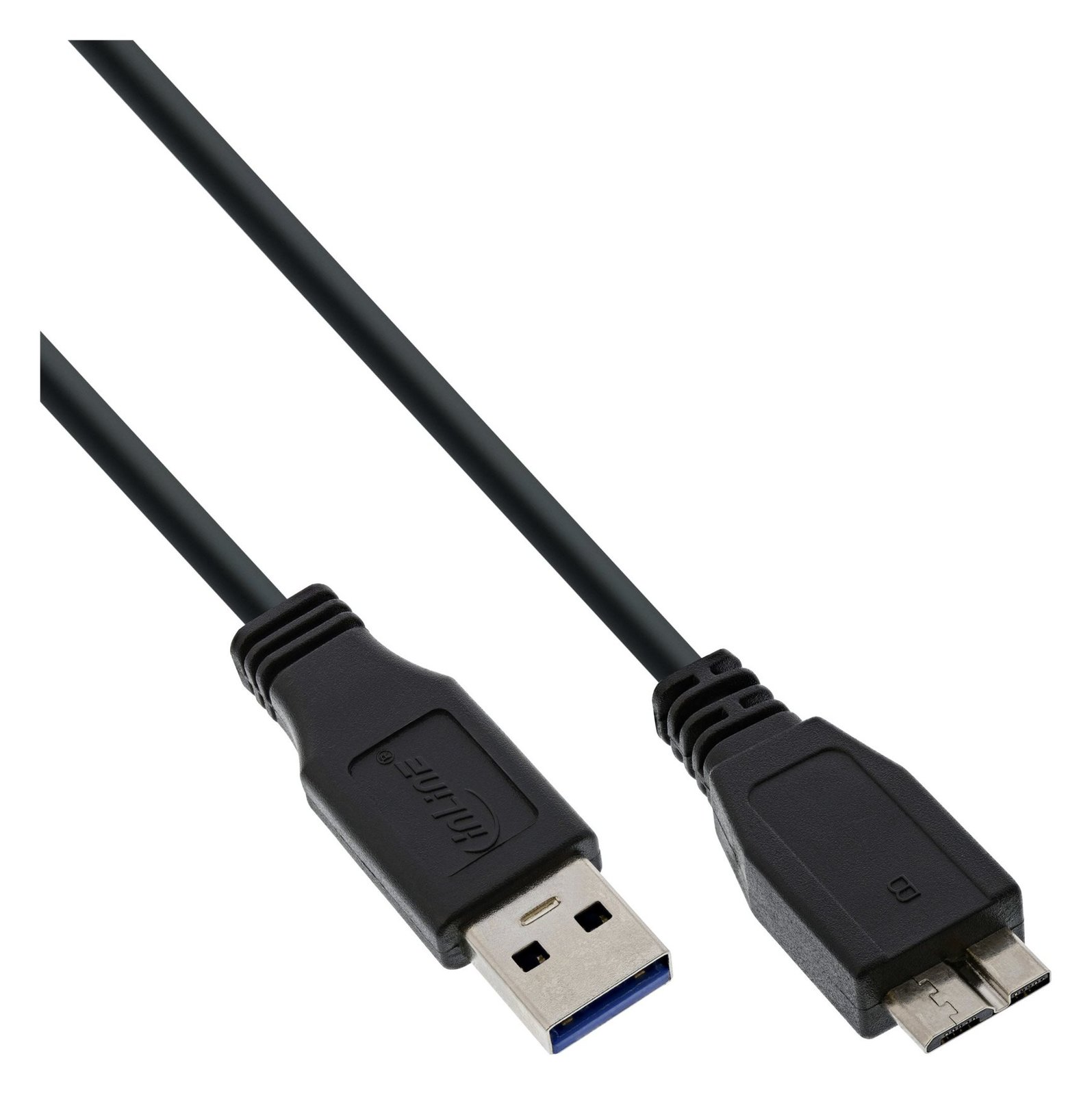 InLine USB 3.2 Gen.1 Kabel - A an Micro B - schwarz - 1m von LumaTech
