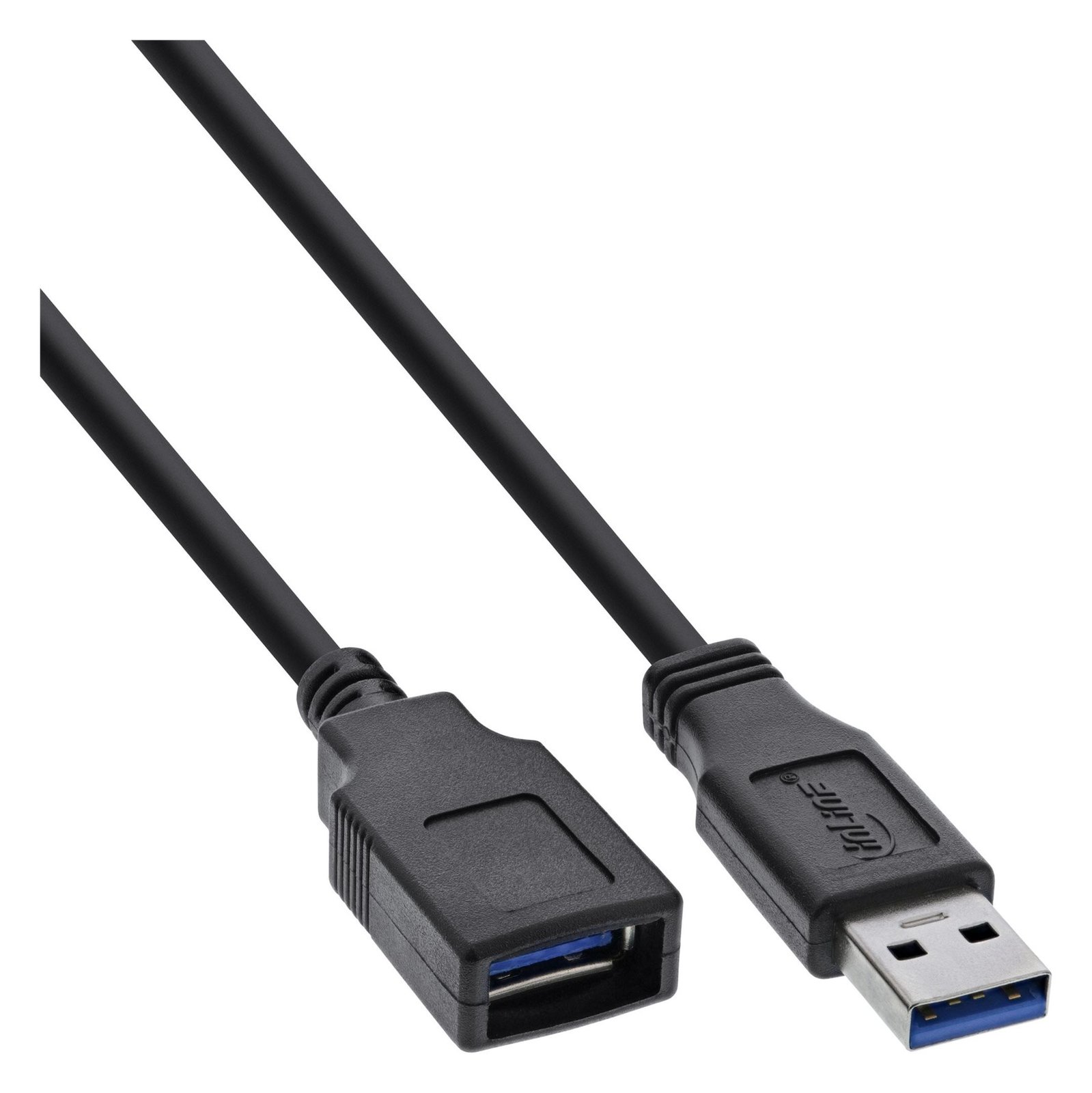 InLine USB 3.2 Gen.1 Kabel - A Stecker / Buchse - schwarz - 1m von LumaTech
