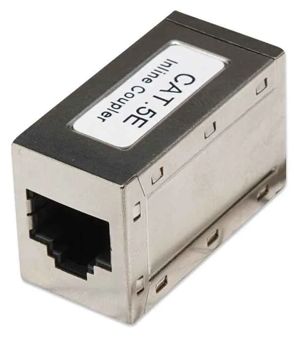 Intellinet Cat5e Inline-Kupplung, 8P8C Buchse auf 8P8C Buchse, FTP, Silber - Netzwerkkoppler - RJ-45 (W), Ansicht 4