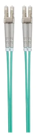 Intellinet Fibre Optic Patch Cable, OM3, LC/LC, 1m, Aqua, Duplex, Multimode, 50/125 Âµm, LSZH, Fiber, Lifetime Warranty, Ansicht 2