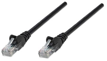 Intellinet Network Patch Cable, Cat5e, 3m, Black, CCA, U/UTP, PVC, RJ45 - Patch-Kabel - RJ-45 (M) von LumaTech