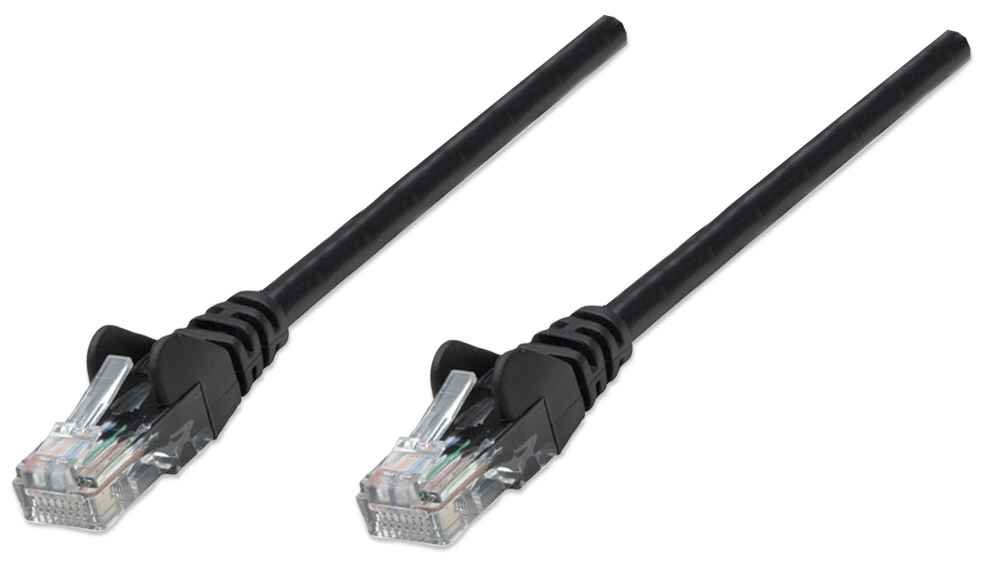 Intellinet Network Patch Cable, Cat5e, 3m, Black, CCA, U/UTP, PVC, RJ45 - Patch-Kabel - RJ-45 (M)
