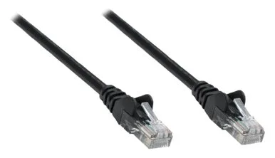 Intellinet Network Patch Cable, Cat6, 0.25m, Black, Copper, S/FTP, LSOH / LSZH, PVC, RJ45, Gold Plated Contacts, Ansicht 2
