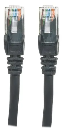 Intellinet Network Patch Cable, Cat6, 0.5m, Black, CCA, U/UTP, PVC, RJ45, Gold Plated Contacts, Snagless, Booted, Ansicht 3