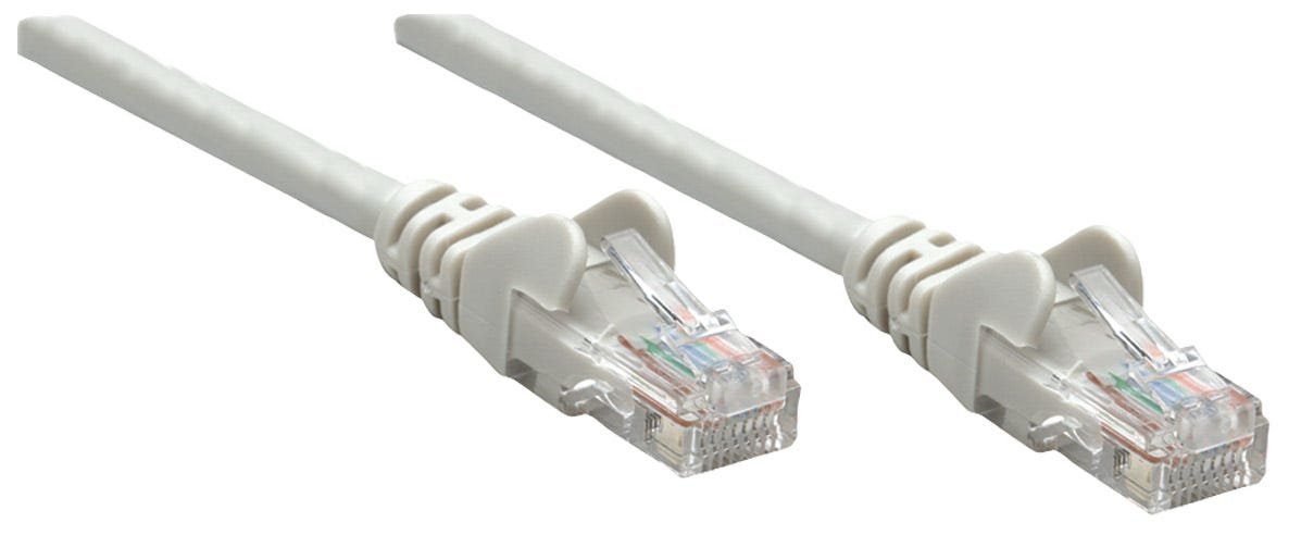 Intellinet Network Patch Cable, Cat6, 10m, Grey, CCA, U/UTP, PVC, RJ45, Gold Plated Contacts, Snagless, Booted