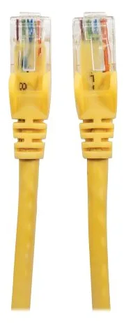 Intellinet Network Patch Cable, Cat6, 2m, Yellow, CCA, U/UTP, PVC, RJ45, Gold Plated Contacts, Snagless, Booted, Ansicht 2