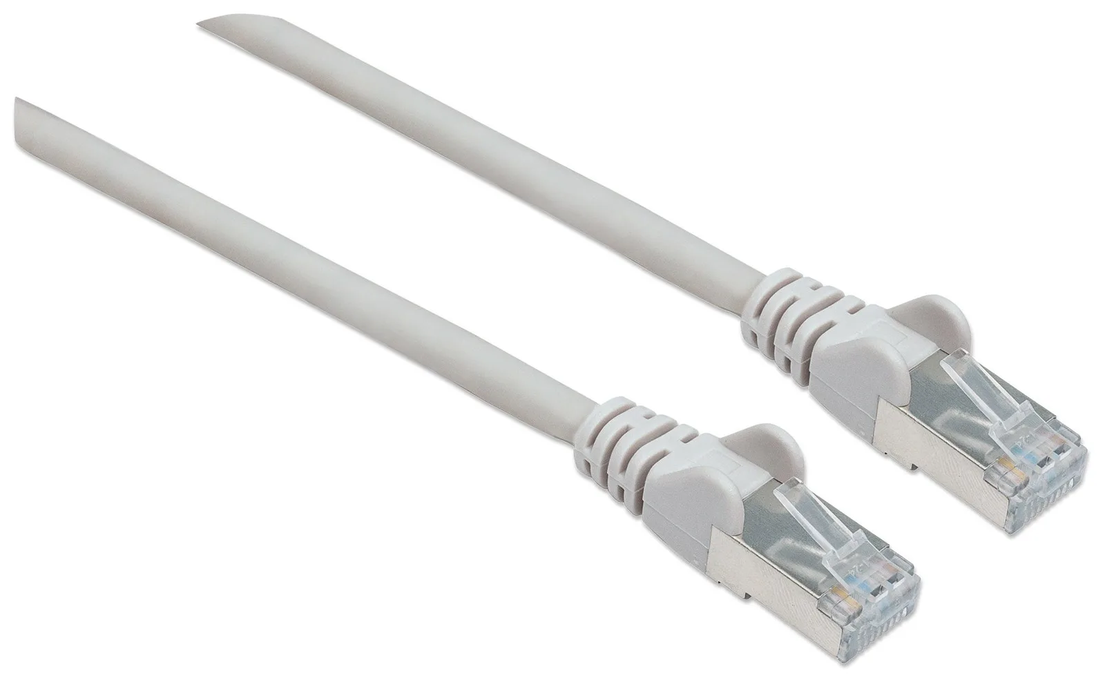Intellinet Network Patch Cable, Cat6, 30m, Grey, Copper, S/FTP, LSOH / LSZH, PVC, RJ45, Gold Plated Contacts, Snagless, Ansicht 4