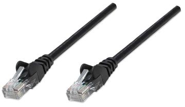 Intellinet Network Patch Cable, Cat6, 5m, Black, CCA, U/UTP, PVC, RJ45, Gold Plated Contacts, Snagless, Booted von LumaTech
