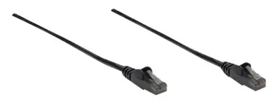 Intellinet Network Patch Cable, Cat6, 5m, Black, CCA, U/UTP, PVC, RJ45, Gold Plated Contacts, Snagless, Booted, Ansicht 3