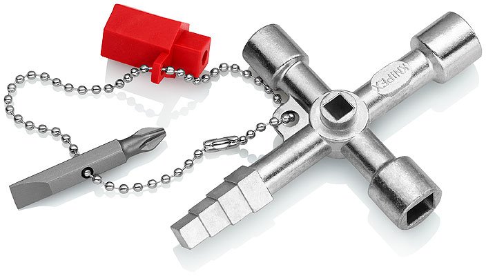 KNIPEX 00 11 04 - Edelstahl - Edelstahl - 2 Bein(e) - 4 Kopf/Köpfe - Kreis - Quadratisch - Dreieck - 5,7,8 mm