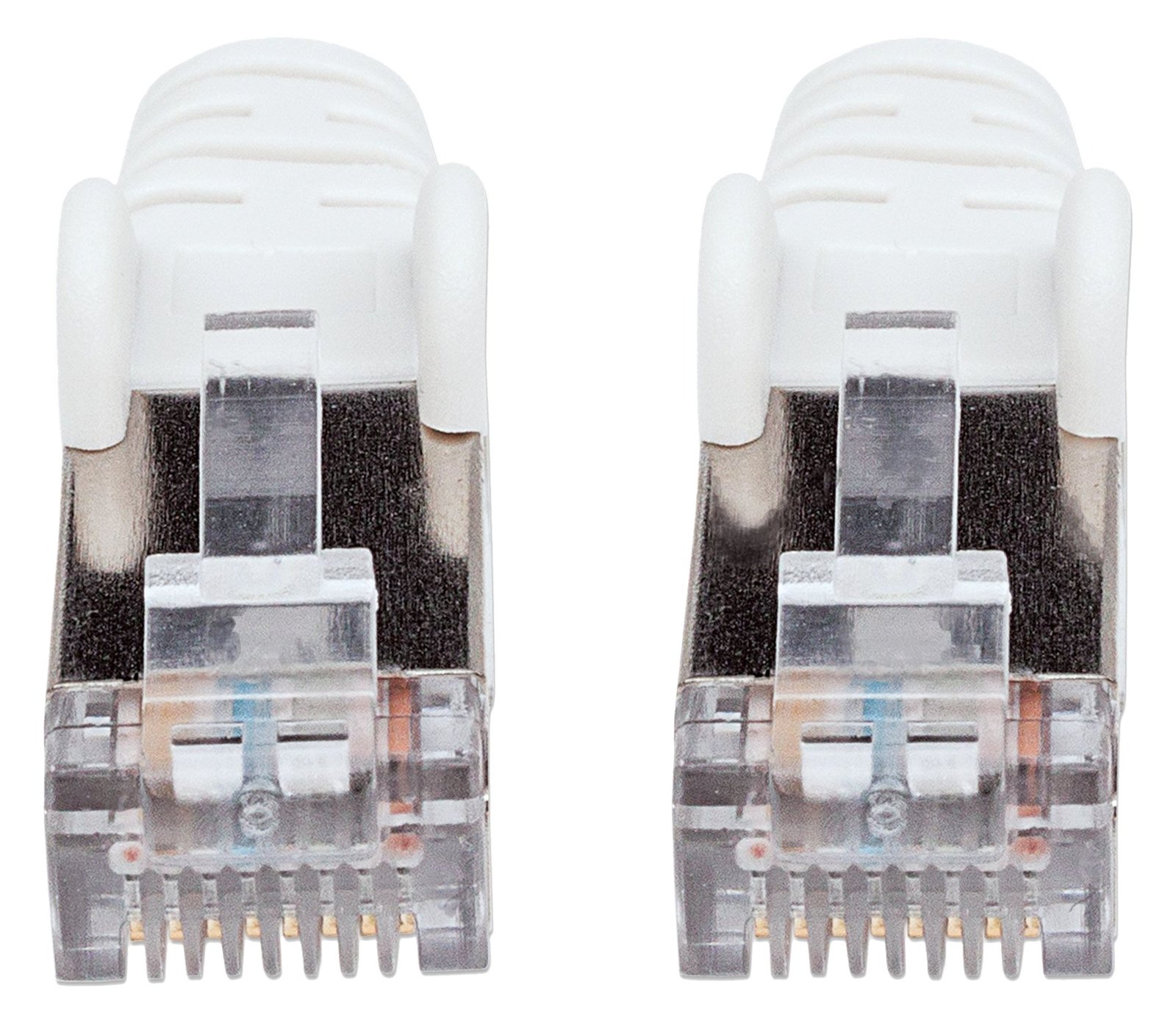 Intellinet Network Patch Cable, Cat7 Cable/Cat6A Plugs, 0.25m, White, Copper, S/FTP, LSOH / LSZH, PVC, RJ45