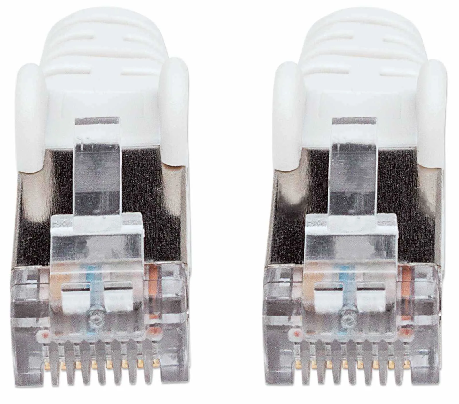 Intellinet Network Patch Cable, Cat7 Cable/Cat6A Plugs, 0.25m, White, Copper, S/FTP, LSOH / LSZH, PVC, RJ45, Ansicht 2