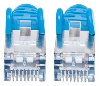Intellinet Network Patch Cable, Cat7 Cable/Cat6A Plugs, 0.5m, Blue, Copper, S/FTP, LSOH / LSZH, PVC, RJ45, Ansicht 2