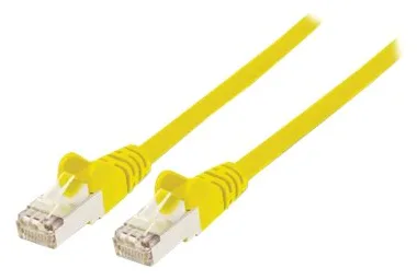 Intellinet Network Patch Cable, Cat7 Cable/Cat6A Plugs, 1m, Yellow, Copper, S/FTP, LSOH / LSZH, PVC, RJ45, Ansicht 2
