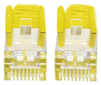 Intellinet Network Patch Cable, Cat7 Cable/Cat6A Plugs, 1m, Yellow, Copper, S/FTP, LSOH / LSZH, PVC, RJ45, Ansicht 3