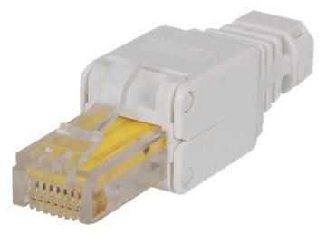 Intellinet Werkzeugloser RJ45-Stecker, RJ45-Modularstecker, kein Crimpwerkzeug benötigt - Netzwerkanschluss - RJ-45 (M) von LumaTech