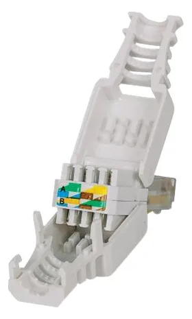 Intellinet Werkzeugloser RJ45-Stecker, RJ45-Modularstecker, kein Crimpwerkzeug benötigt - Netzwerkanschluss - RJ-45 (M), Ansicht 2